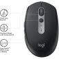 Preview: Logitech M590 Silent Bluetooth Optisch Graphit