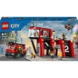 Preview: LEGO City Feuerwehrstation mit Drehleiterfahrzeug 60414