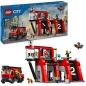 Preview: LEGO City Feuerwehrstation mit Drehleiterfahrzeug 60414