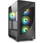 Preview: Sharkoon Rebel C80G RGB ATX 1xGlas Black