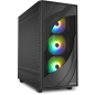 Preview: Sharkoon Rebel C80M RGB ATX 1xMetall Black