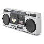 Preview: Medion P66538 Retro-Boombox weiß