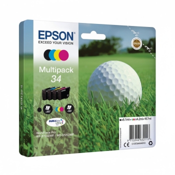 Epson Tinte 34 4er-Pack black + color T3466