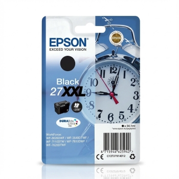 Epson Tinte 27XXL C13T27914012 Schwarz bis zu 2.200 Seiten