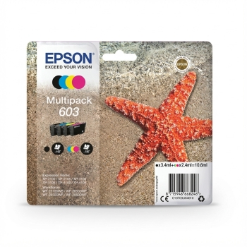 Epson Tinte 33XL C13T33574011 5er Multipack (BKMCY/Schwarz Foto) bis zu 650 Seiten
