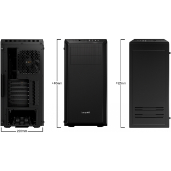 Preview: Midi be quiet! PURE BASE 600 Black Window