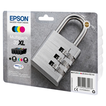 Preview: Epson Tinte 35XL C13T35964010 4er Multipack (BKMCY) bis zu 1.900 Seiten