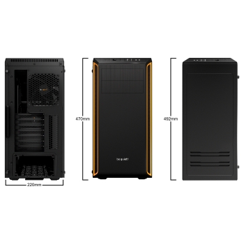 Preview: Midi be quiet! PURE BASE 600 orange window