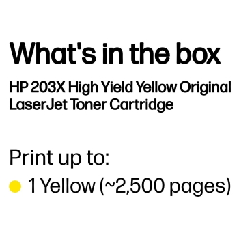 Preview: HP Toner CF 542 X yellow No. 203 X