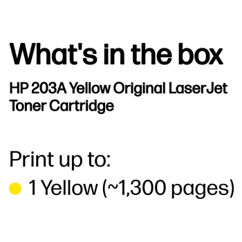 Preview: HP 203A Original Yellow LaserJet Toner Cartridge