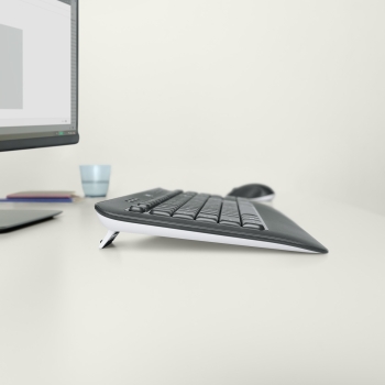 Preview: Logitech MK540 RF Wireless Azerty Belgisch Schwarz - Weiß