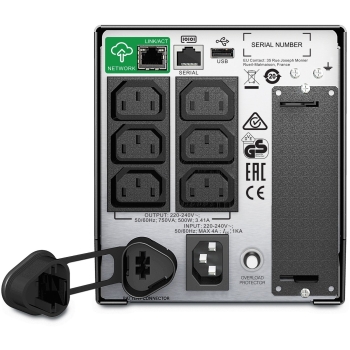 Preview: APC Smart-UPS Tower SMT750iC 750VA 500W SmartConnect Port Smartslot