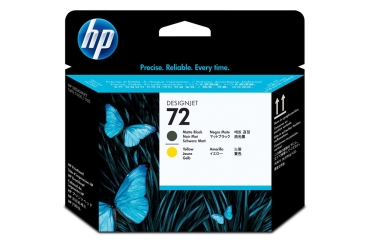 HP 72       Gelb Mattschwarz    Druckkopf