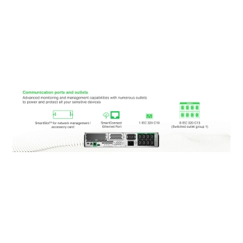 Preview: APC Smart-UPS Rack 2HE SMT3000RMi2UC 2700W 3000VA Line Interactive