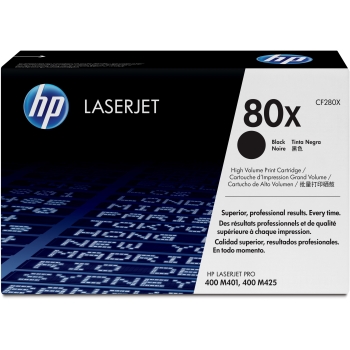 HP Toner 80X CF280X Schwarz Hohe Kapazität