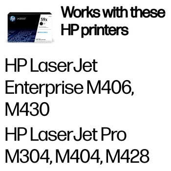 Preview: HP Toner 59X CF259X Schwarz bis zu 10.000 Seiten ISO/IEC 19752