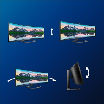 Preview: Philips 124.0cm(48.8) 499P9H 32:09 2xHDMI+DP+USB-C WebCam