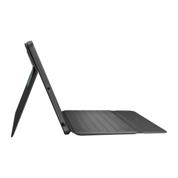 Preview: Logitech Rugged Folio Tastatur und Schutzhülle iPad 7./8./9. Generation Black QWERTZ DE