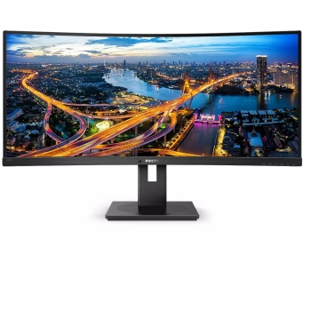 86.4cm/34'' (3440x1440) Philips B-Line 345B1C Curved 5ms 21:9 USB 2xHDMI DisplayPort VESA Speaker WQHD Black