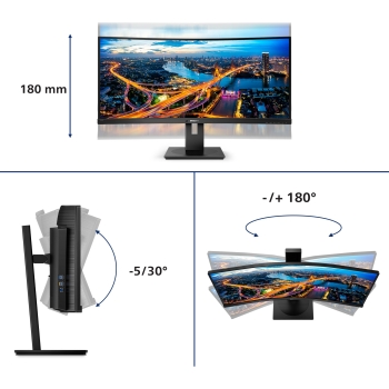 Preview: 86.4cm/34'' (3440x1440) Philips B-Line 345B1C Curved 5ms 21:9 USB 2xHDMI DisplayPort VESA Speaker WQHD Black