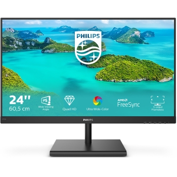 Preview: 61cm/24 (2560x1440) Philips E-line 245E1S 16:9 QHD IPS 4ms 75Hz HDMI VGA DP Black