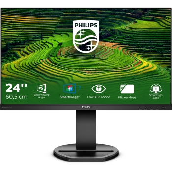Preview: 61cm/24'' (1920x1080) Philips B-Line 241B8QJEB 16:9 FHD IPS 5ms 75Hz HDMI DVI VGA DP Speaker Black