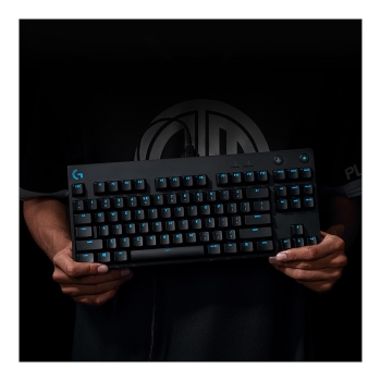 Preview: Logitech Gaming Pro USB Qwertz GX Blue Mechanical kabelgebunden Black