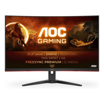 80cm/31.5'' (1920x1080) AOC C32G2ZE Gaming Curved 16:9 1ms 240Hz DisplayPort 2xHDMI VGA VESA Speaker Full HD Black