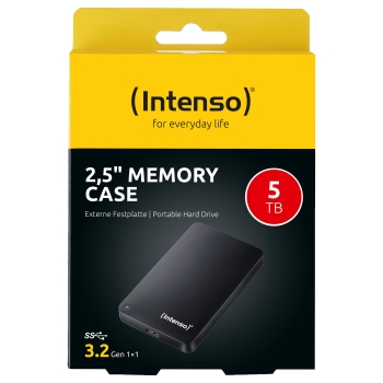 Preview: 2,5 5TB Intenso Memory Case USB 3.0-3.2 Gen1 (3.1 Gen 1) black