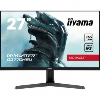 68,6cm/27'' (1920x1080) iiyama G-MASTER Red Eagle G2770HSU-B1 Gaming 16:9 0,8ms 165Hz fast IPS HDMI DisplayPort VESA Speaker Full HD Black