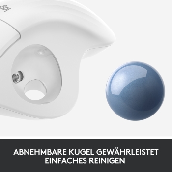 Logitech M575 ERGO Wireless Trackball white