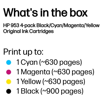 Preview: HP Tinte 953 6ZC69AE Multipack (BK/C/M/Y)