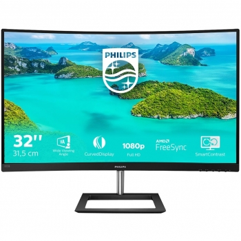 81,3cm/32'' (1920x1080) Philips E-line 322E1C Curved 16:9 4ms HDMI VGA DisplayPort VESA Full HD Black Silver