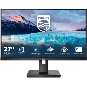 Preview: 68.6cm/27'' (1920x1080) Philips S-line 272S1AE 16:9 4ms HDMI DVI-D VGA DisplayPort VESA Pivot Speaker Full HD Black