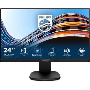 Preview: 61cm/24'' (1920x1080) Philips S-line 243S7EHMB 16:9 5ms IPS HDMI VGA VESA Pivot Speaker Full HD Black