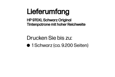 Preview: HP 970XL    Schwarz             Tintenpatrone