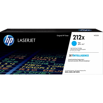 HP Toner 212X W2121X Cyan bis zu 10.000 Seiten