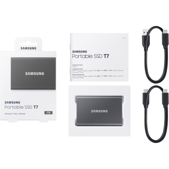 Preview: 1TB Samsung Portable T7 USB 3.2 Gen2 Titan Gray retail