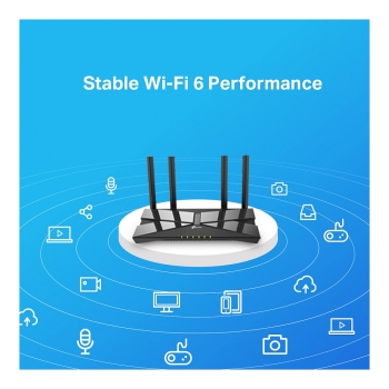 Preview: TP-LINK Archer AX10 - Wi-Fi 6 (802.11ax) - Dual-Band (2.4 GHz/5 GHz) - Eingebauter Ethernet-Anschluss - Schwarz - Tabletop-Router