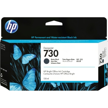HP 730 130 ml Tinte Matt Schwarz