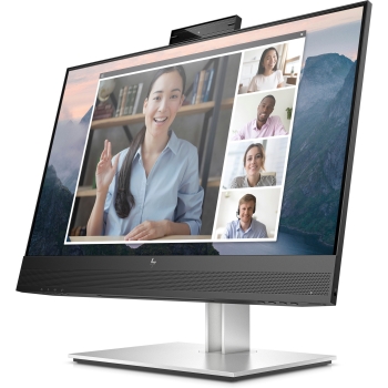 Preview: 60.45cm/23.8'' (1920x1080) HP E24mv G4 Conferencing Monitor 16:9 5ms IPS HDMI VGA DisplayPort VESA Pivot Speaker Full HD Black/Silver