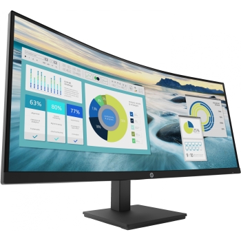 Preview: 86.36cm/34'' (3440x1440) HP P34hc G4 Curved 21:9 5ms 60Hz HDMI DisplayPort USB-C VESA Speaker WQHD Black