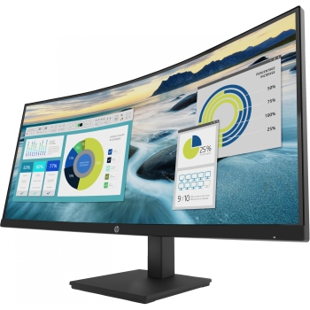 Preview: 86.36cm/34'' (3440x1440) HP P34hc G4 Curved 21:9 5ms 60Hz HDMI DisplayPort USB-C VESA Speaker WQHD Black