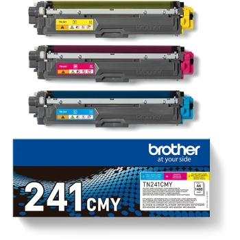 Preview: Brother Toner TN-241CMY Multipack (C/M/Y) bis zu 1.400 Seiten nach ISO/IEC 19798