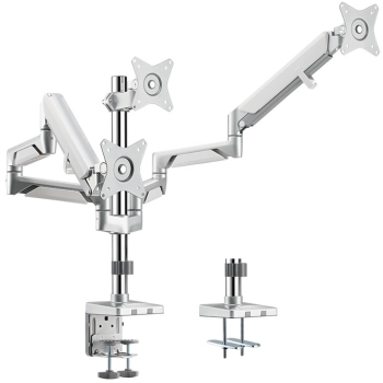 LogiLink BP0090 Tischhalterung 17'-32' 21KG 3 Monitore Silver