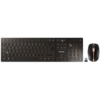Cherry DW 9100 Slim - Tastatur-und-Maus-Set wireless black QWERTZ DE