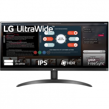 73cm/29'' (2560x1080) LG 29WP500-B 21:9 5ms IPS 2xHDMI VESA UWFHD Black