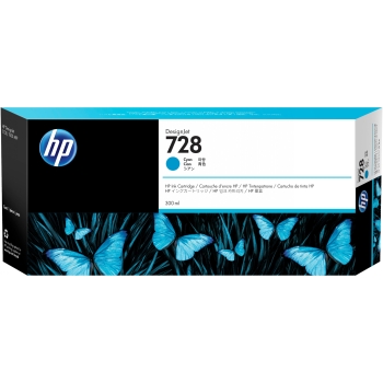 HP 728 300-ml Cyan Tintenpatrone