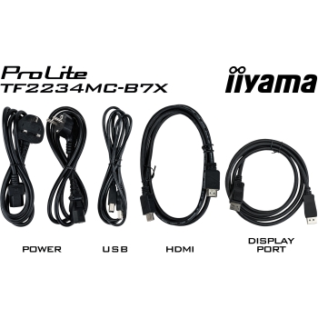 Preview: IIYAMA 54.6cm (21.5) TF2234MC-B7X 16:9 M-Touch HDMI+DP IPS