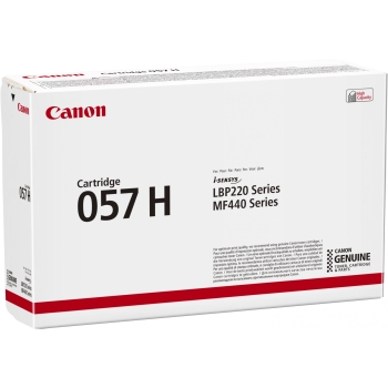 Preview: Canon Toner 057H Schwarz bis zu 10.000 Seiten ISO/IEC 19798